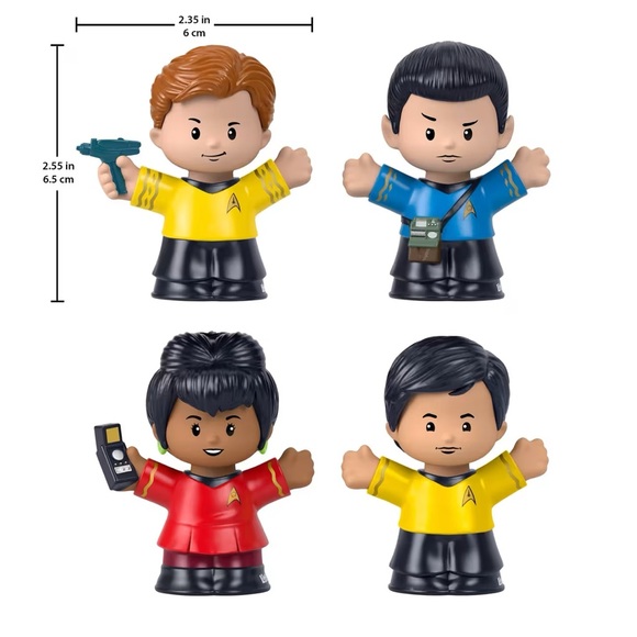 Little People Collector Star Trek Special Edition Set For Fans, 4 Figures - Picture 2 of 7
